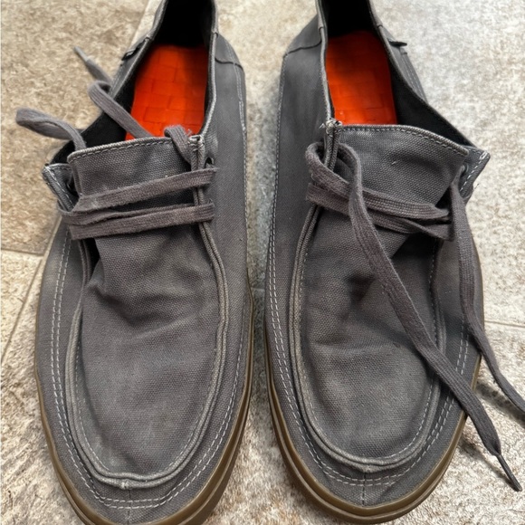 Vans Gray Boat Shoes Slip-On Style - Picture 2 of 6